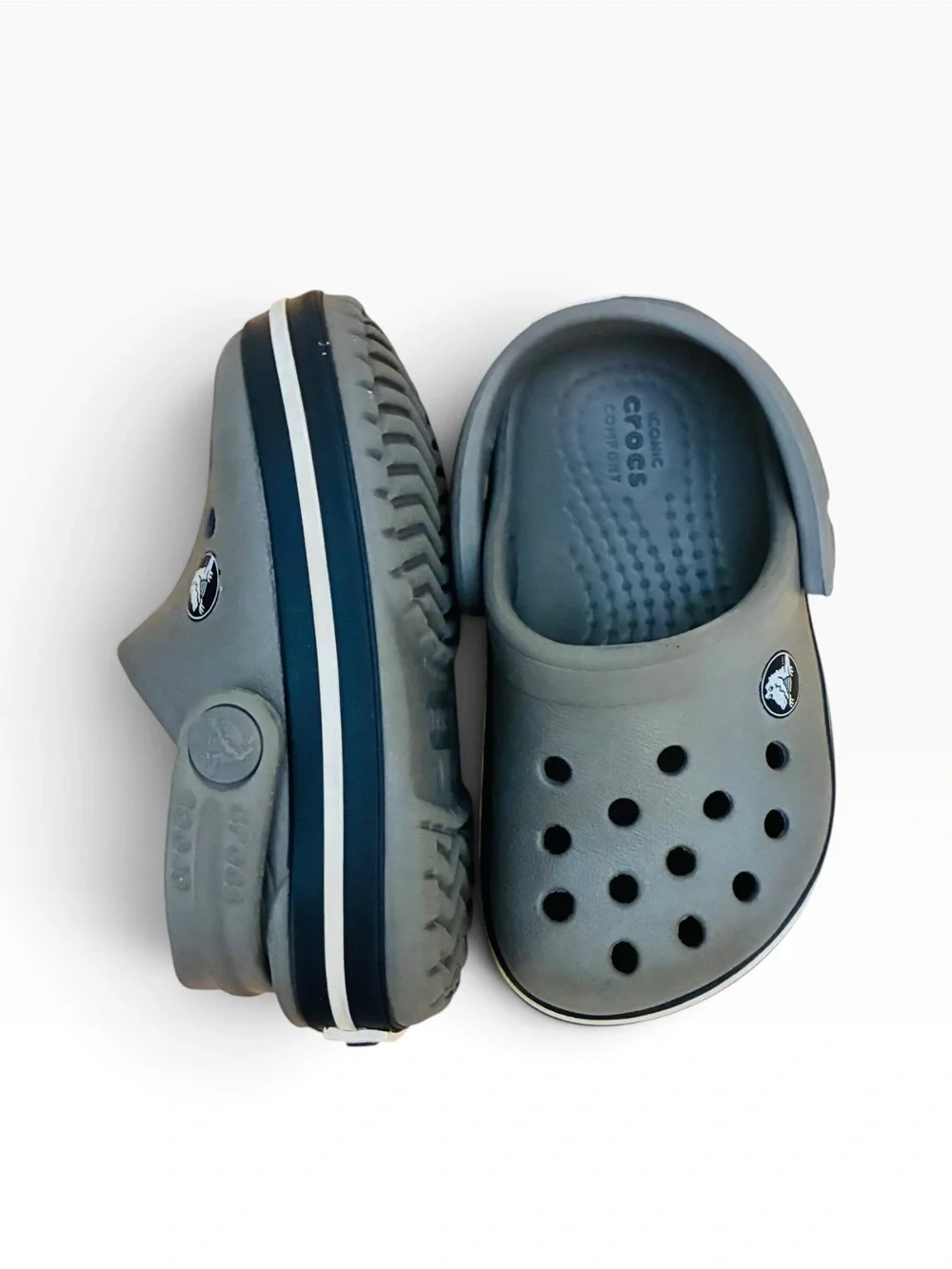 Baby CROCS Grey Classic Toddler size 4